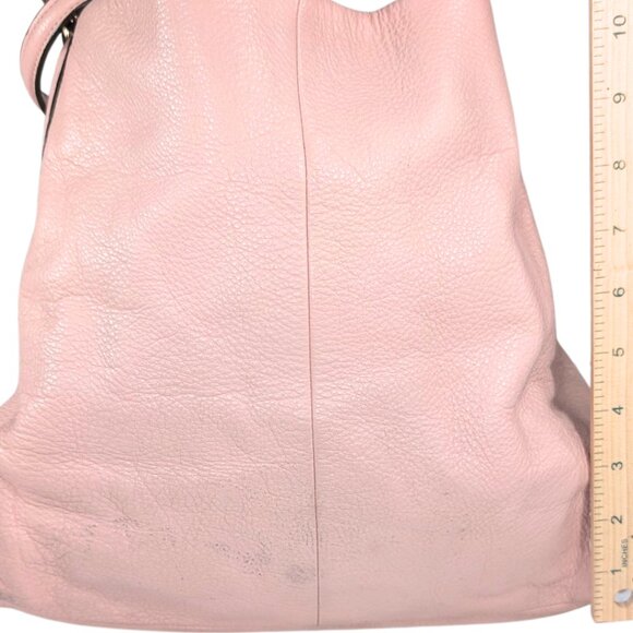 SOLD Coach Pink Pebbled Leather Madison Phoebe Hobo Shoulder Bag F35723 READ - Picture 3 of 12